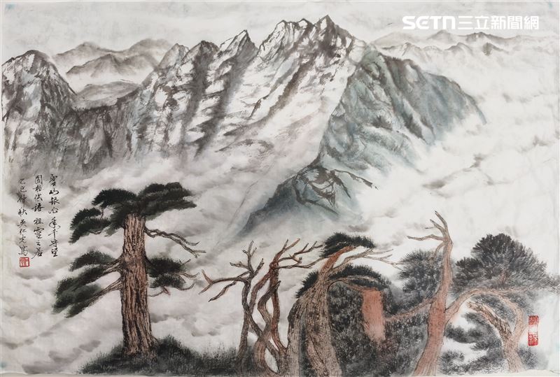 【吳仁光醫師國畫書法展】展出多幅花鳥、山水與書法佳作。(圖/翻攝畫面)