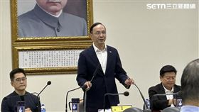 朱立倫最後一次中常會談話。（圖／記者詹宜庭攝影）