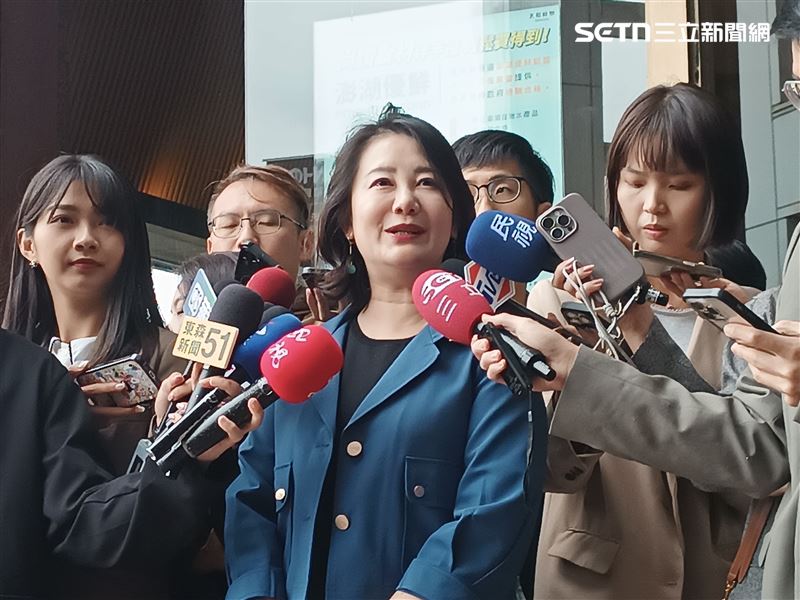 民進黨立委、政策會執行長吳思瑤出席民進黨中常會前受訪。(圖/記者盧素梅攝影)