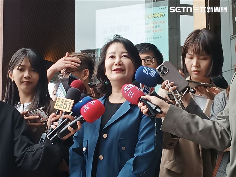 民進黨立委、政策會執行長吳思瑤出席民進黨中常會前受訪。(圖/記者盧素梅攝影)