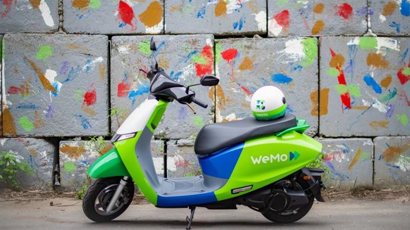 今年底投車總數將達1.4萬輛,標榜為「亞洲規模最大的共享機車品牌」。(圖/WeMo提供)