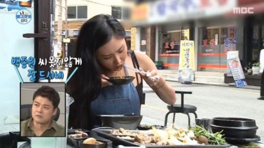 曾被封為「吃播女神」的華莎，如今幾乎戒掉所有高油脂與重口味食物。（圖／翻攝自MBC我獨自生活）