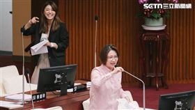 林延鳳質詢時要求議長還她5秒鐘。（圖／記者楊士誼攝影）