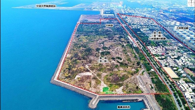 高雄大林蒲遷村原址將成為新材料循環產業園區。(圖/高雄市政府提供)