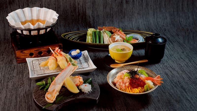 莞固和食今年秋冬推出的季節限定「双蟹之膳」。（圖／品牌業者提供）