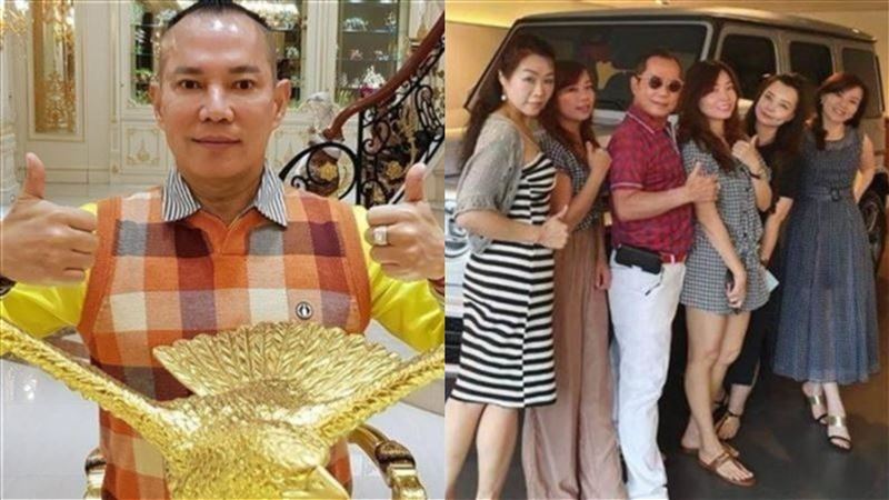 64歲胡漢龑被譽為「竹北吊車大王」,坐擁4妻14名子女,曾豪砸近5億打造「竹北羅浮宮」豪宅。(圖/翻攝自胡漢龑臉書)