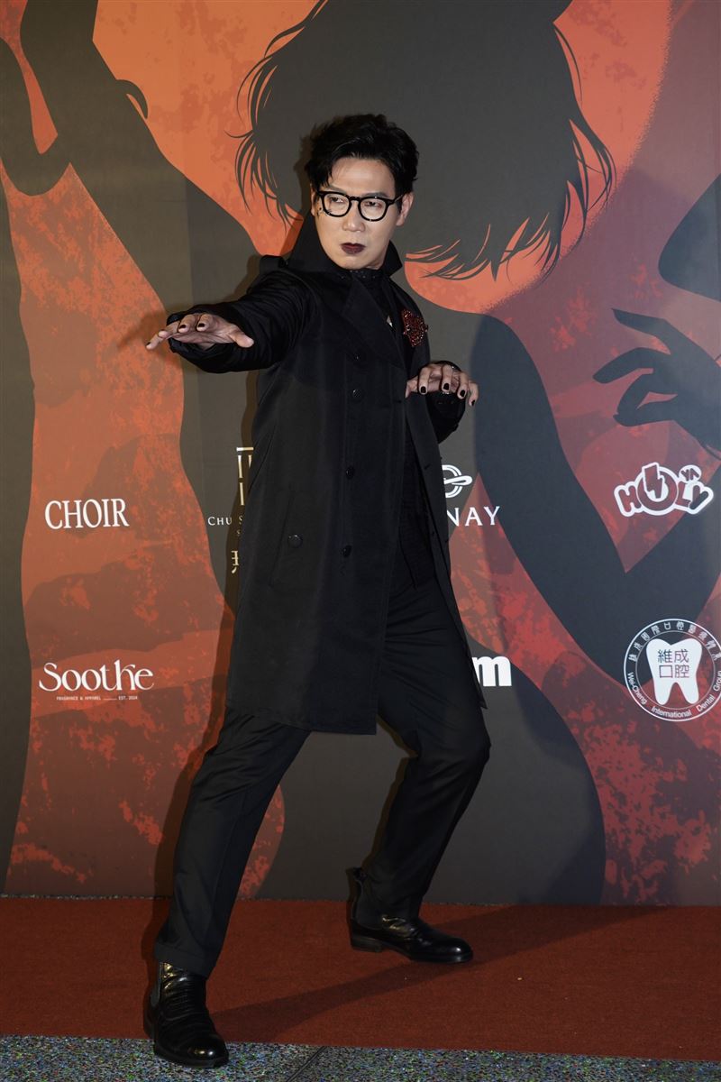 歌手品冠驚喜出席凱渥萬聖節活動。(圖/記者趙于瑩攝影)