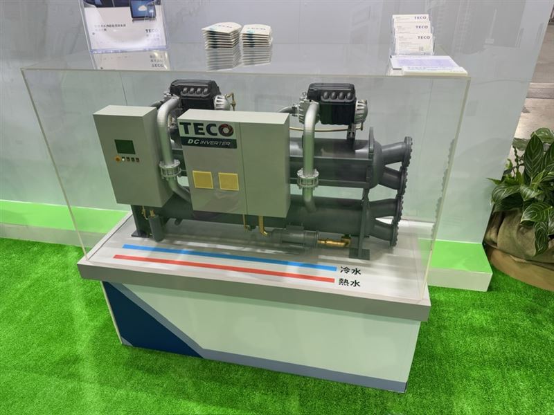 東元轉型能源服務整合商,瞄準台灣186億元ESCO市場商機,成立能源技術服務事業部,整合動力、空調、儲能與AI能源管理,平均節能率達40%。7月以來已導入逾10件綠色融資案,專案金額上看億元,預計明年Q1啟動綠電交易,搶攻企業轉型商機。(圖/記者師瑞德攝影)