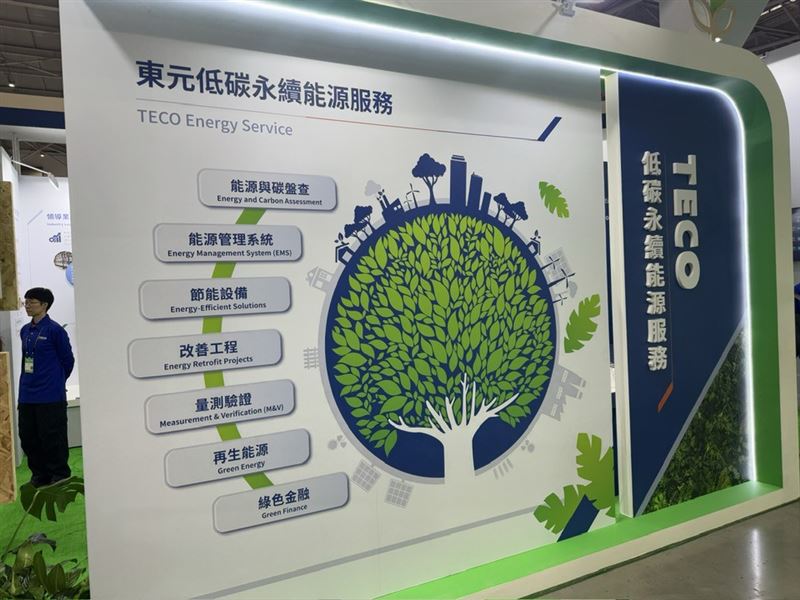 東元轉型能源服務整合商,瞄準台灣186億元ESCO市場商機,成立能源技術服務事業部,整合動力、空調、儲能與AI能源管理,平均節能率達40%。7月以來已導入逾10件綠色融資案,專案金額上看億元,預計明年Q1啟動綠電交易,搶攻企業轉型商機。(圖/記者師瑞德攝影)