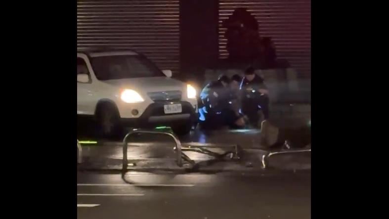 基隆休旅車拒檢又衝撞！警匪追捕畫面曝光