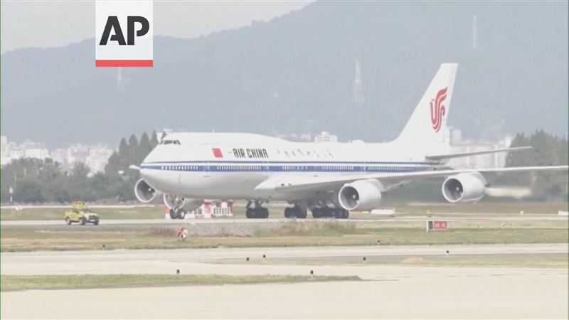 中國國家主席習近平已抵達釜山。（圖／翻攝畫面）