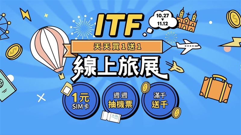 KKday線上旅展起跑！全球人氣旅遊商品買一送一、各國SIM卡天天1元瘋搶（圖／KKday提供）