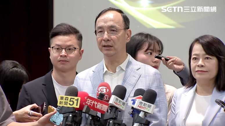 國安局指出，中共「長臂管轄」是想削弱台灣主體性，朱立倫認為這有點製造恐怖的氣氛。（圖／翻攝畫面）