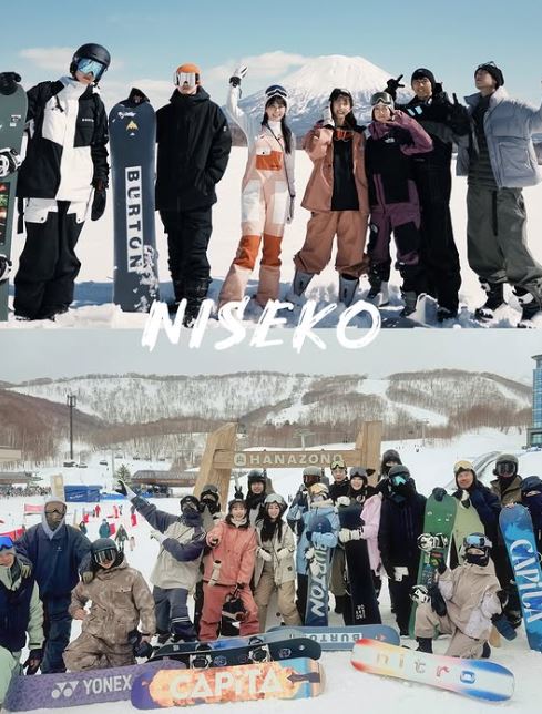 粿粿、范姜彥豐與王子3月曾赴二世古滑雪（圖／翻攝自IG　@meigo.c）