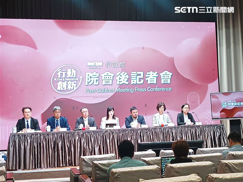 行政院院會會後記者會。（圖／記者盧素梅攝影）