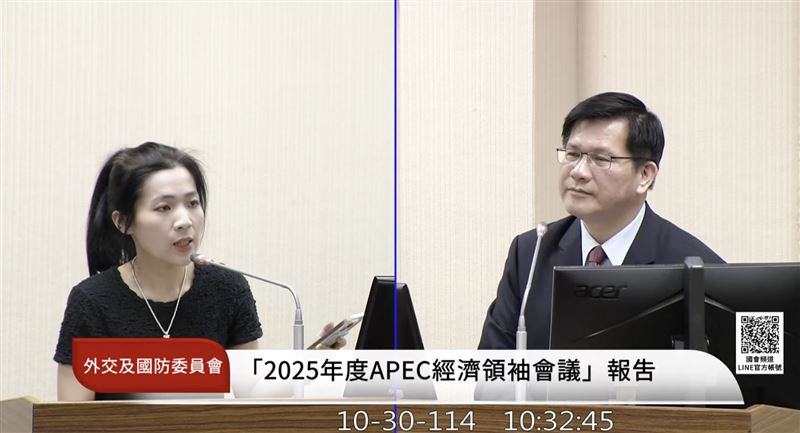 林佳龍否認換駐美代表。（圖／翻攝自國會頻道）