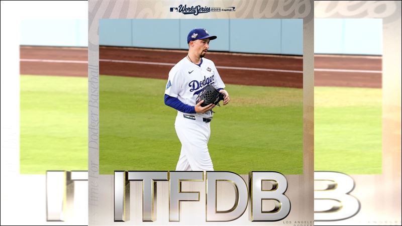 世界大賽G5史奈爾（Blake Snell）投6.2局失5分。（圖／翻攝自道奇 X）