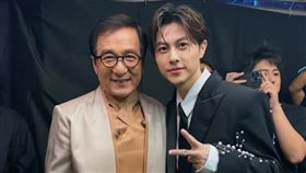 成龍和王子今年9月在澳門出席活動。（翻攝prince_pstar IG）