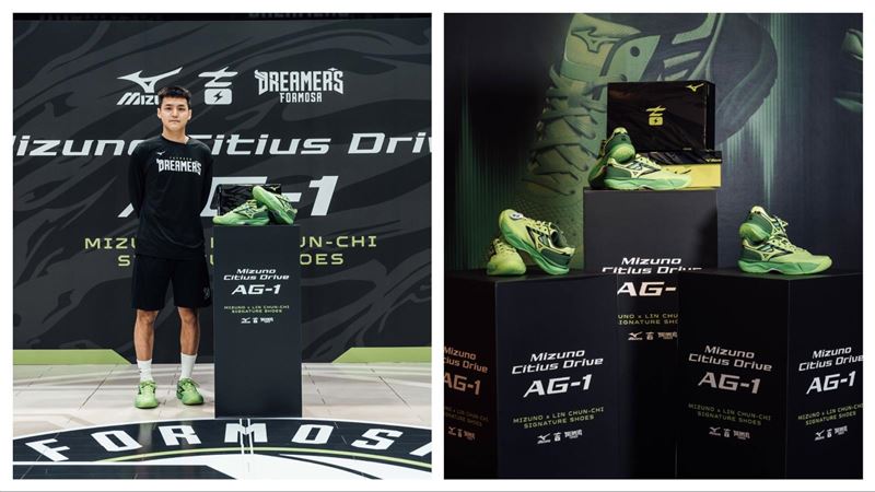 林俊吉成為台灣職籃首位擁有簽名鞋的球員。(圖/福爾摩沙夢想家球團提供)