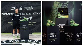 台職籃首人　夢想家林俊吉推個人簽名球鞋