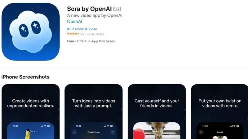 OpenAI 10月30日正式在台灣推出Sora應用程式