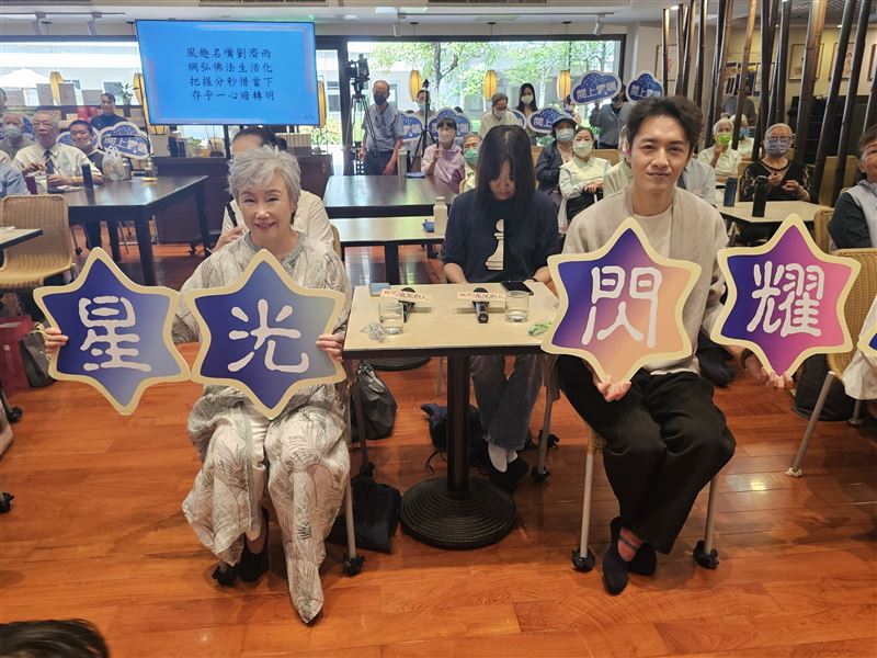 陳季霞、吳政勳出席高雄線上讀書會宣傳新戲。（圖／大愛提供）