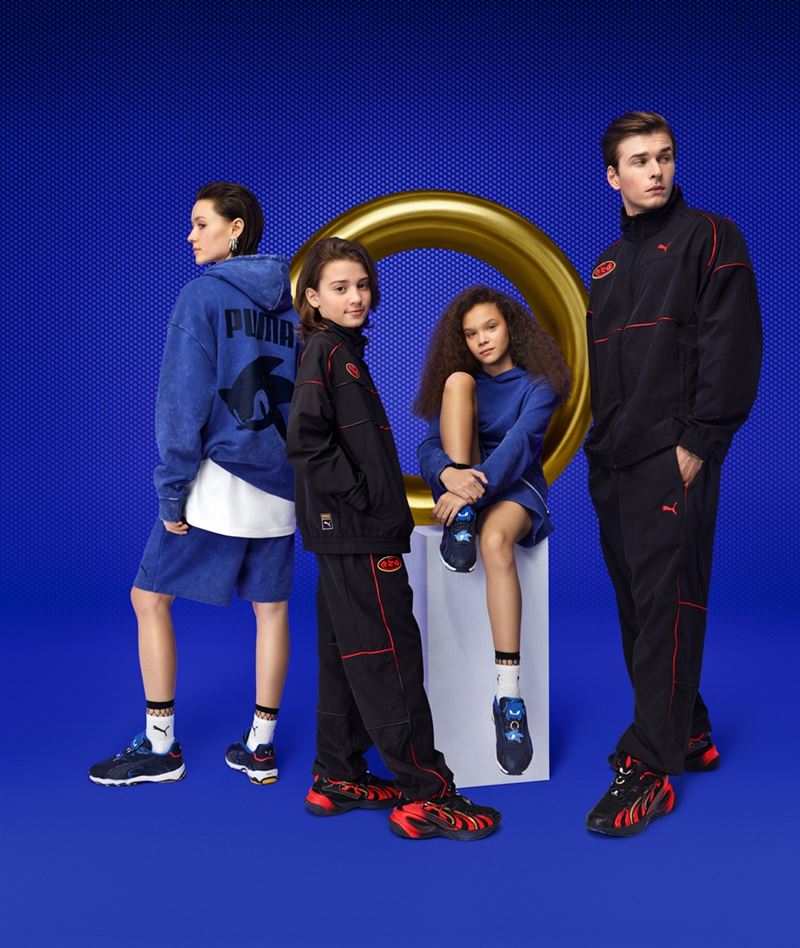 PUMA x Sonic the Hedgehog聯名系列。(圖/品牌業者提供)