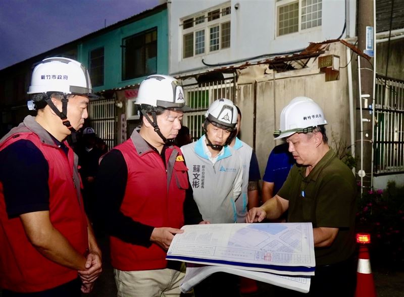 新竹市政府緊急啟動安置。(圖/新竹市政府提供)