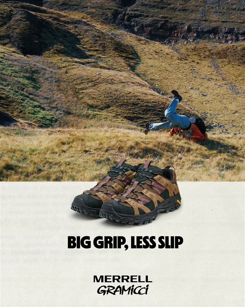 Moab 2 Siren x Gramicci 以 Merrell 經典 Moab為基礎,結合Siren Web網織帶,打造出既堅固又具透氣性的鞋面。(圖/品牌業者提供)