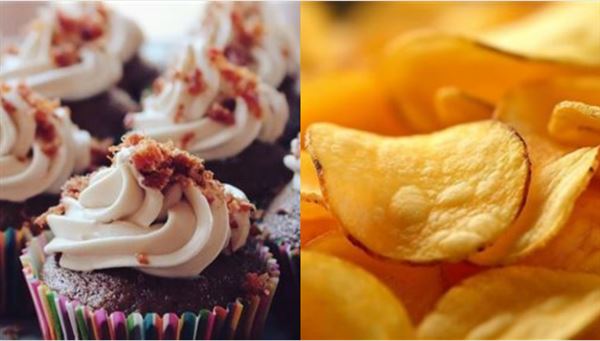 蛋糕和洋芋片都是超加工食品。（組圖／PIXABAY）