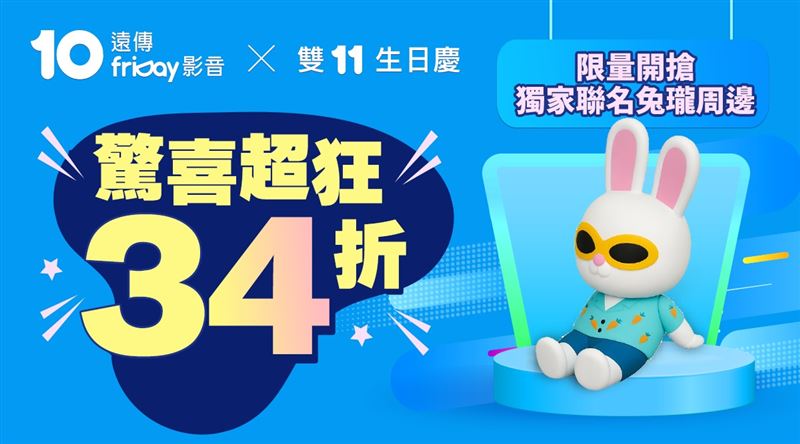 遠傳friDay影音雙11超狂34折優惠,可參加Sony高階顯示器抽獎活動外,購買「360天送360天」方案還可獲贈全台獨家限量兔瓏手機支架。(圖/品牌業者提供)