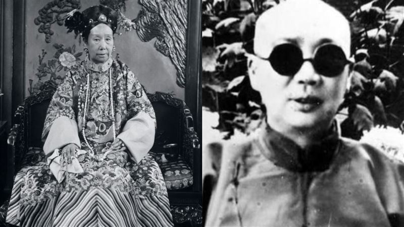 小德張(右)細心機靈,深得慈禧太后(左)喜愛,權傾一時。(圖/翻攝自維基百科)