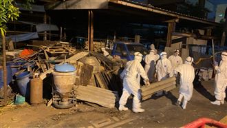 台中豬瘟案場髒亂內部曝 110官兵連夜清
