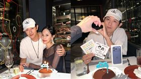 發發為老公慶生，兩人感情十分甜蜜。（翻攝自發發Threads）