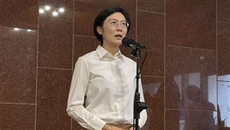 民進黨立委林岱樺受訪表示，尊重黨的機制，黨任何對於初選的規劃以及後續相關進程，她都一定會遵守（圖／記者劉秀敏攝影）