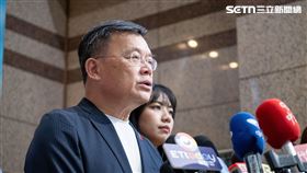 ▲國民黨中常會，文傳會主委林寬裕、發言人楊智伃回應時事（圖／記者楊士誼攝影）