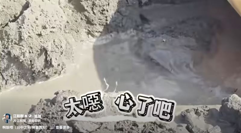 江和樹前往霧峰廚餘掩埋場開直播,直言現場環境十分噁心。(圖/江和樹臉書)