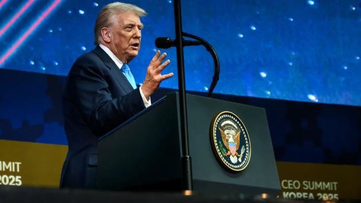 川普於APEC峰會期間,入住南韓慶州希爾頓飯店。(圖/翻攝自白宮)