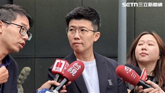 苗博雅接受媒體聯訪，回應吳怡農遞表爭取台北市長提名一事（圖／記者陳思妤攝影）