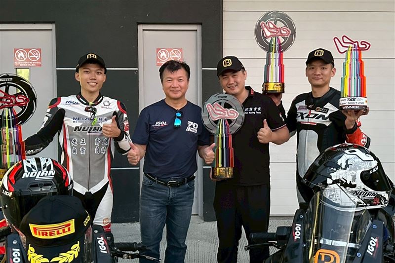 慶通汽車代理法國IGOL機油，首次贊助二輪賽事團隊參與國內頂尖賽事。（圖／慶通汽車提供）