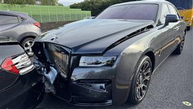 勞斯萊斯,國道,賓士,追撞（圖／民眾提供）