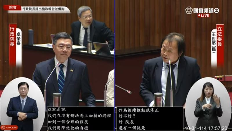 王世堅質詢(圖/國會頻道)