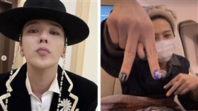 GD結束APEC企業領袖高峰會表演後飛來台灣準備大巨蛋演唱會。（圖／IG@8lo8lo8lowme）