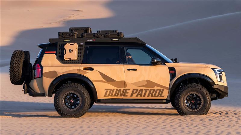 Dune Patrol搭載 CJD Racing客製化長行程懸吊系統。（圖／翻攝Nissan網站）