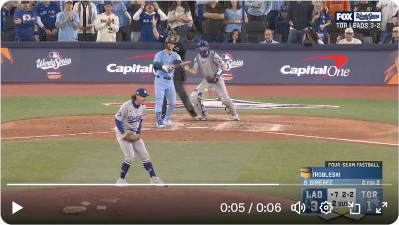 弗羅布萊斯基（Justin Wrobleski）飆出三振後怒吼。（圖／翻攝自Talkin&rsquo;Baseball推特）