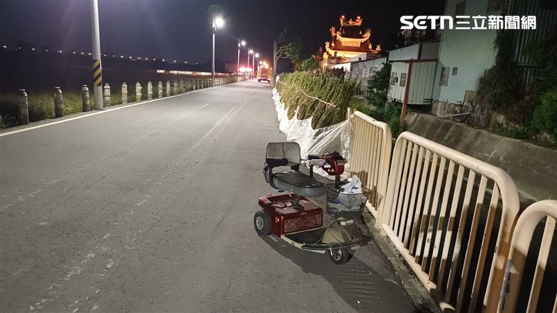 台中大肚區發生離奇死亡意外，92歲老翁摔落「水深20公分」排水溝喪命。（圖／翻攝畫面）