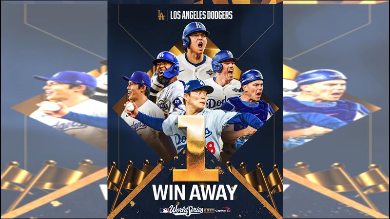 世界大賽G6道奇3：1擊敗藍鳥逼出G7。（圖／翻攝自MLB X平台 @帳號）