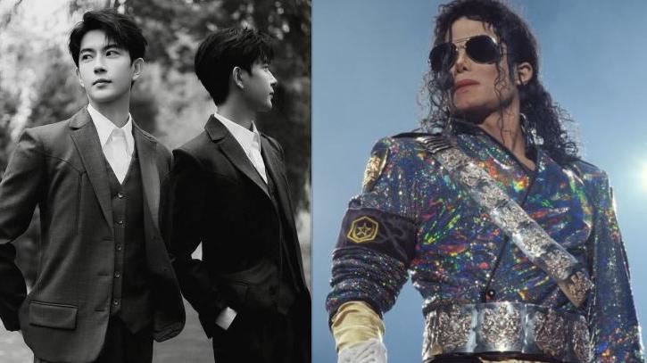 于朦朧(左)案延燒,美術館疑見麥可(右)真人標本。(圖/翻攝自于朦朧微博、麥可傑克森IG)