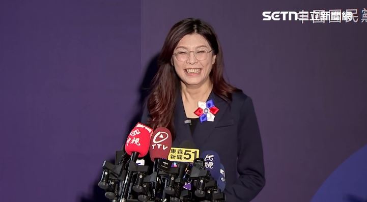 鄭麗文受訪。(圖/翻攝畫面)