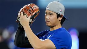 世界大賽G7大谷翔平不確定先發或後援登板。（圖／美聯社／達志影像）